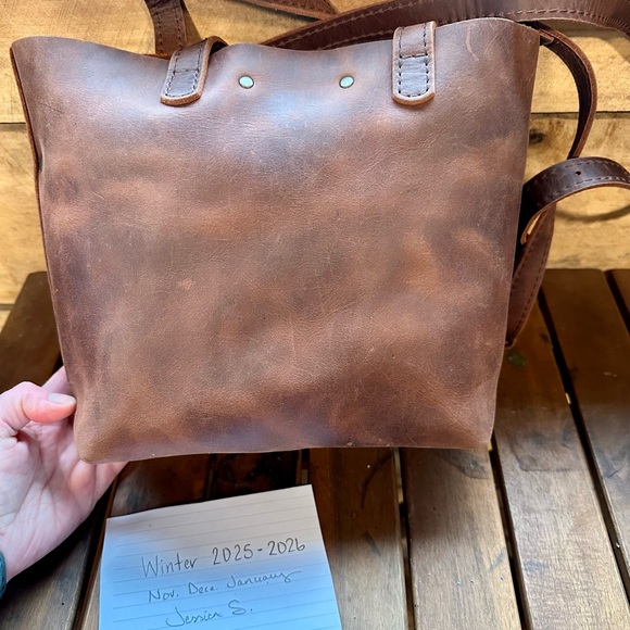 Portland Leather Goods Mini Crossbody Tote - Picture 2 of 5